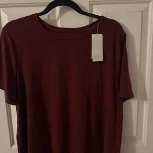 All in Motion Maroon Crew Neck Tee